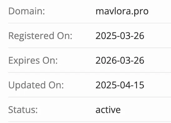 Mavlora домен домен Mavlora