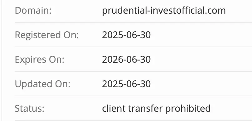 Prudential домен домен Prudential