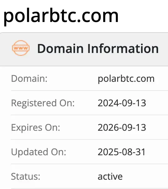 Polar BTC домен домен Polar BTC
