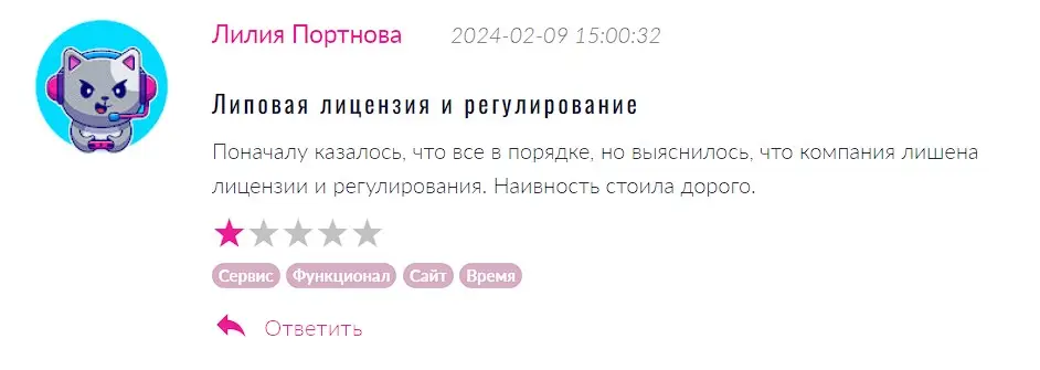 Комментарий участника проекта Комментарий участника проекта