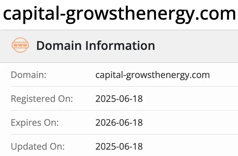 Capital-growsthenergy домен домен Capital-growsthenergy