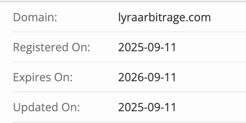 Lyra Arbitrage домен домен Lyra Arbitrage