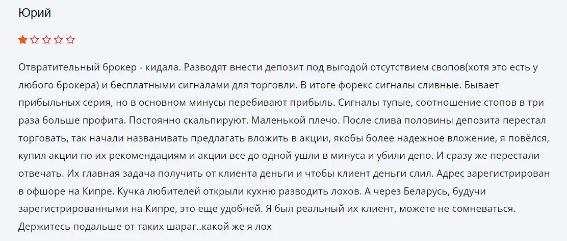 Мнение инвестора
