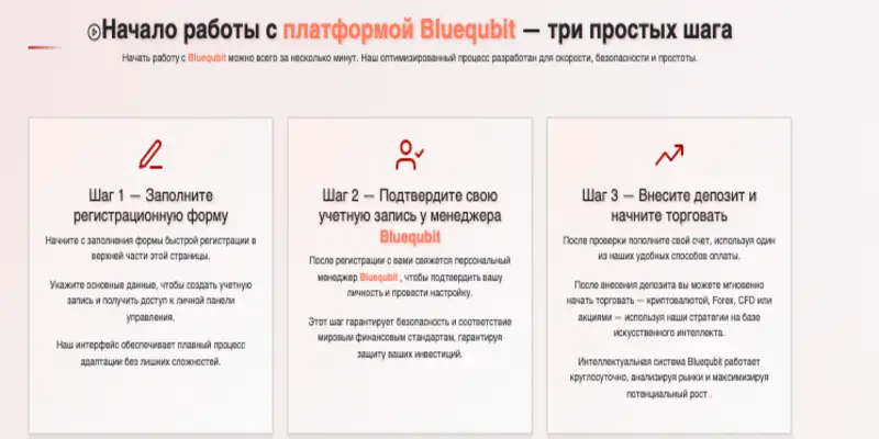 Bluequbit Trading обзор сайта информация о Bluequbit Trading