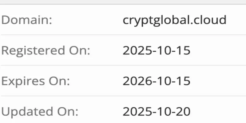 Crypt Global домен домен Crypt Global