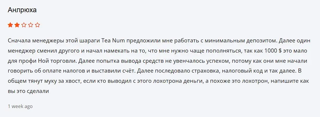 Отзыв о Teanqum Отзыв о Teanqum
