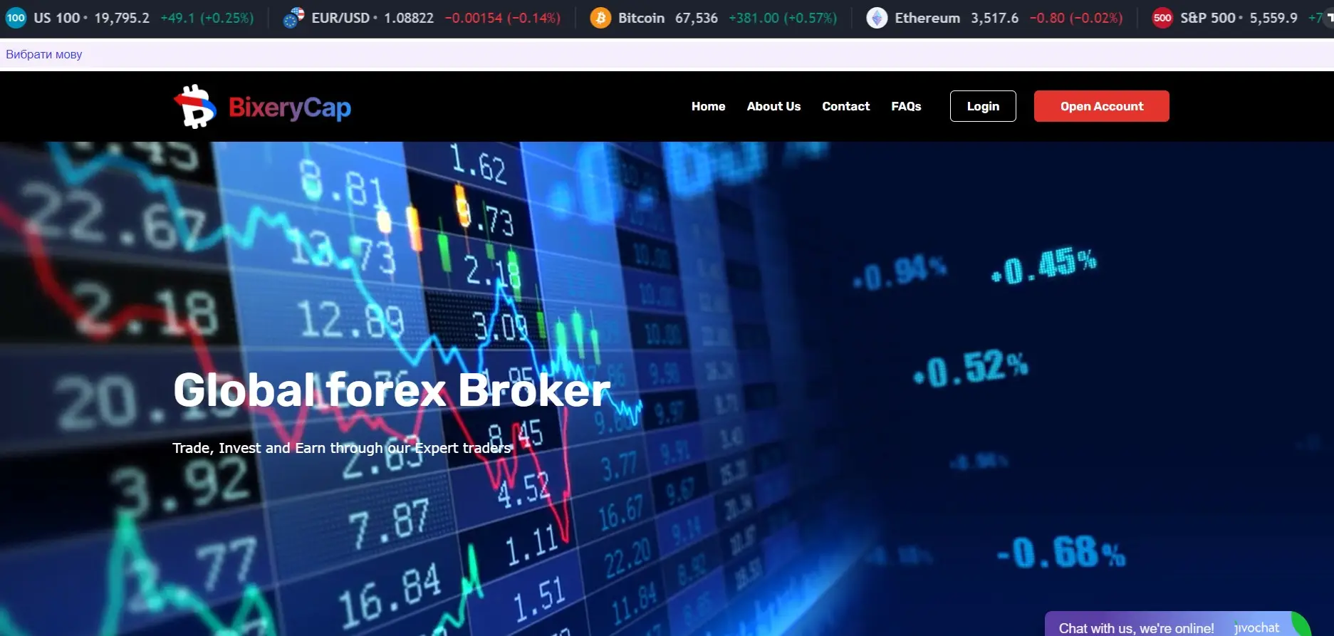 Обзор брокера BixeryCap Обзор брокера BixeryCap