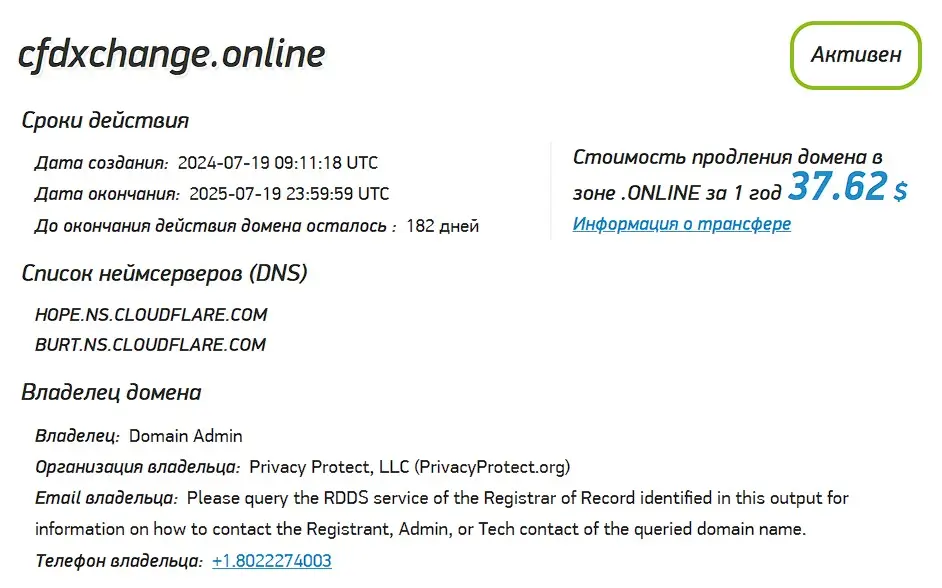 Проверка домена cfdxchange.online Проверка домена cfdxchange.online