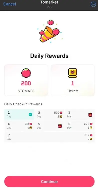 Данные о Tomarket App