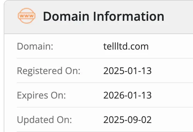 Tell LTD домен домен Tell LTD