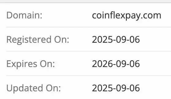 Coinflexpay домен домен Coinflexpay