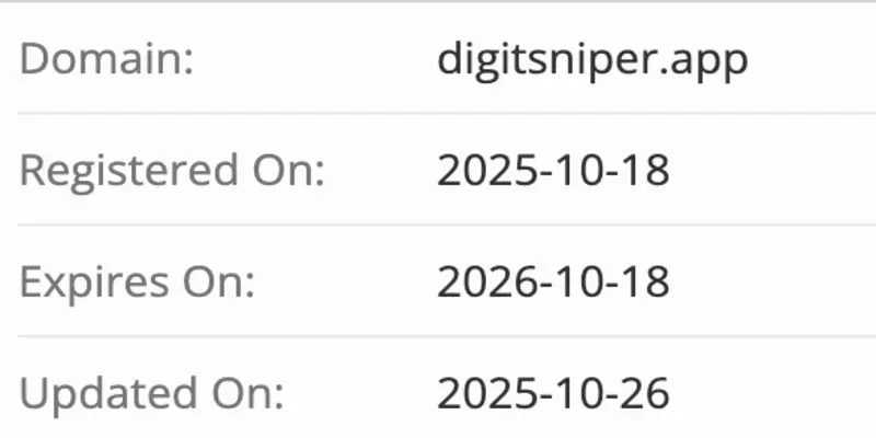 Digitsniper домен домен Digitsniper
