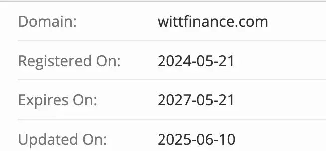WittFinance домен домен WittFinance