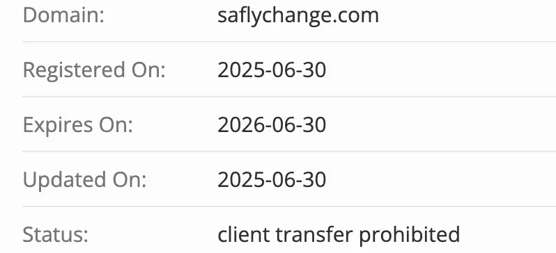 Saflychange домен домен Saflychange