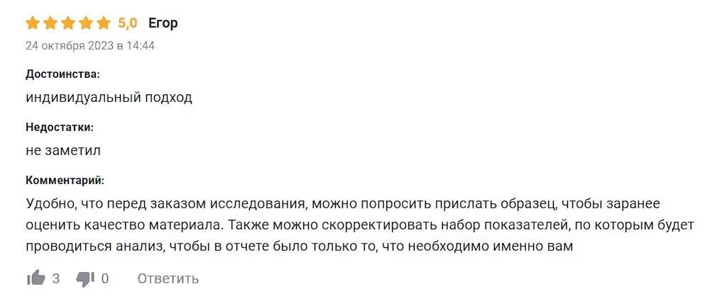 Мнение пользователя Мнение пользователя