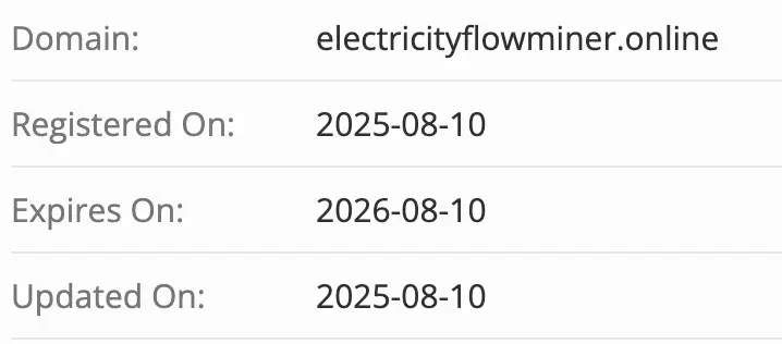 Electricity USDT Flow Miner домен домен Electricity USDT Flow Miner