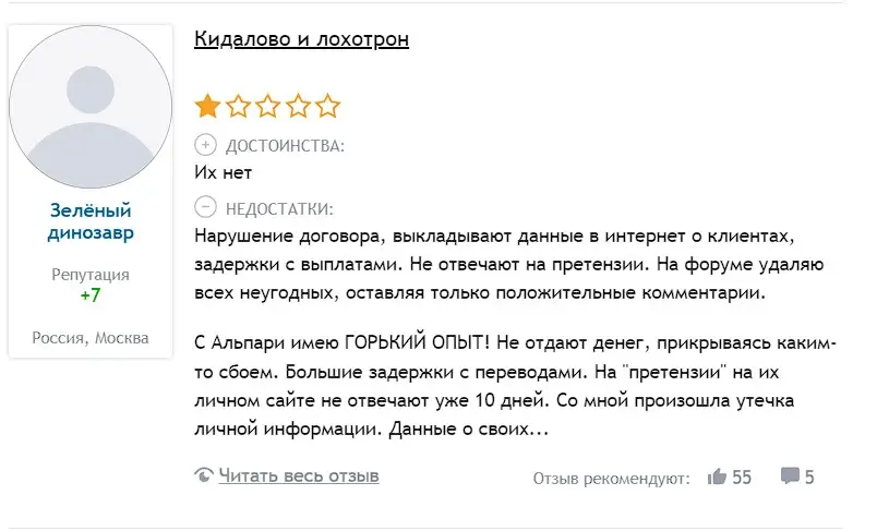 Комментарий инвестора Комментарий инвестора
