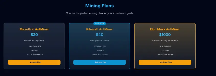 Electricity USDT Flow Miner обзор информация о Electricity USDT Flow Miner