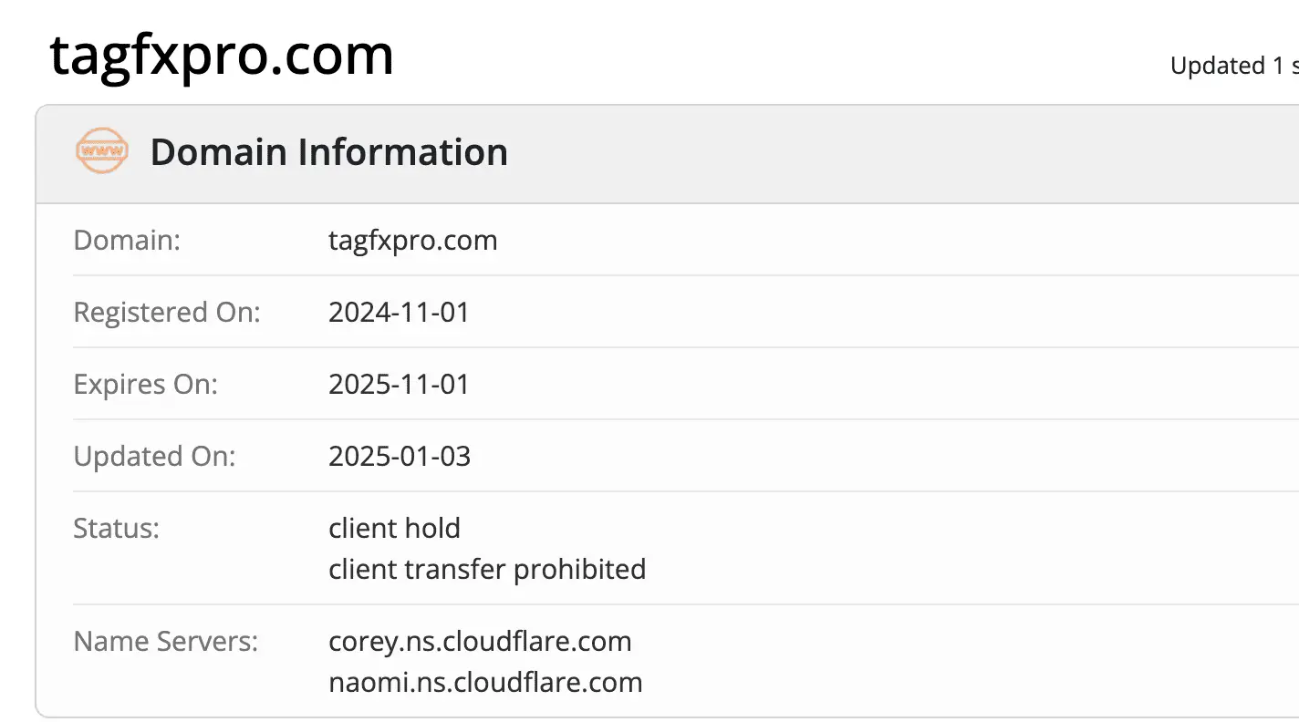 Tag Fx LTD домен домен Tag Fx LTD