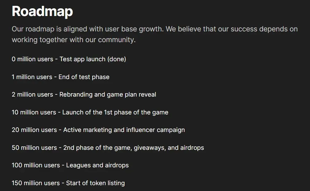 Дорожная карта TopCoin Дорожная карта TopCoin