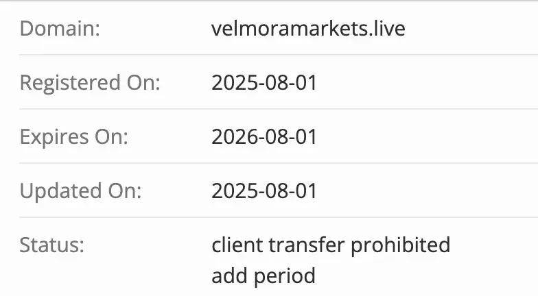 Velmora Markets домен домен Velmora Markets