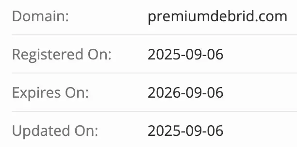 PREMIUMDEBRID домен домен PREMIUMDEBRID