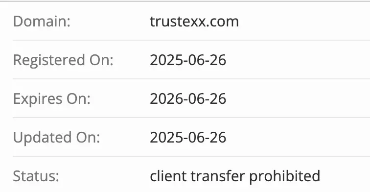 TrustexFX домен домен TrustexFX