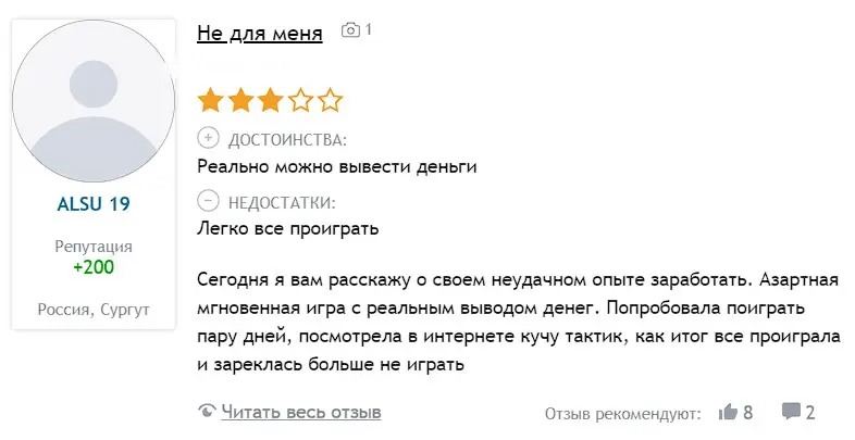 Оценка инвестора Оценка инвестора
