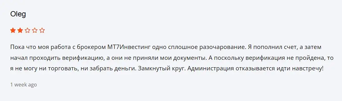Отзыв о MT7Investing