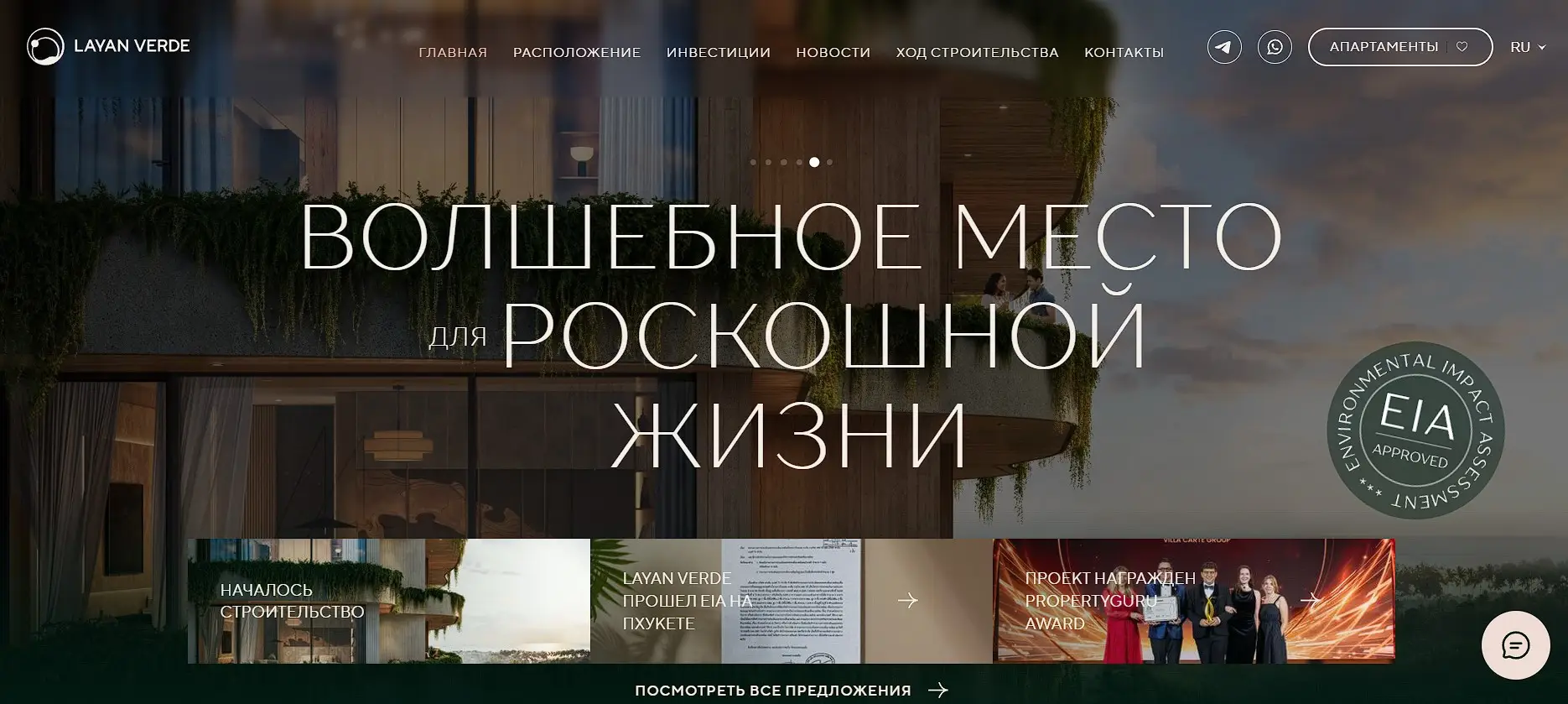 Основная информация о Layan Verde Основная информация о Layan Verde