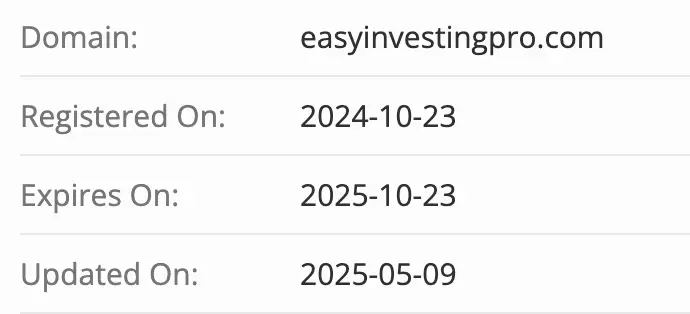 EasyInvestingPro домен домен EasyInvestingPro