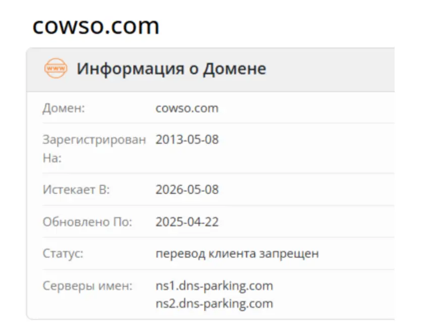 домен Cowso Cowso домен