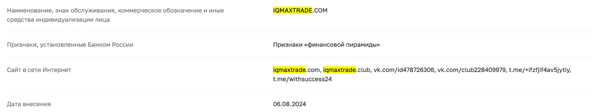 IQMaxTrade Ltd обман IQMaxTrade Ltd скам