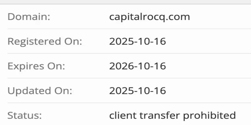 CapitalRocq домен домен CapitalRocq