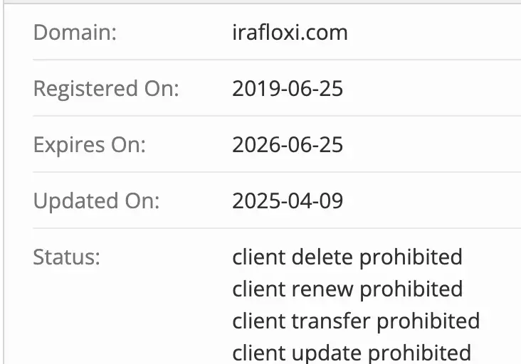 Irafloxi домен домен Irafloxi