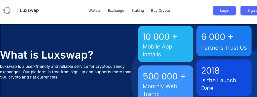 Luxswap сайт страница сайта Luxswap