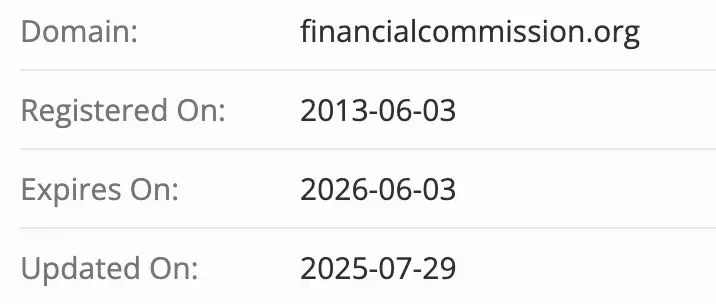The Financial Commission домен домен The Financial Commission