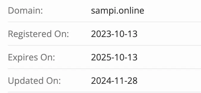 Sampi домен домен Sampi