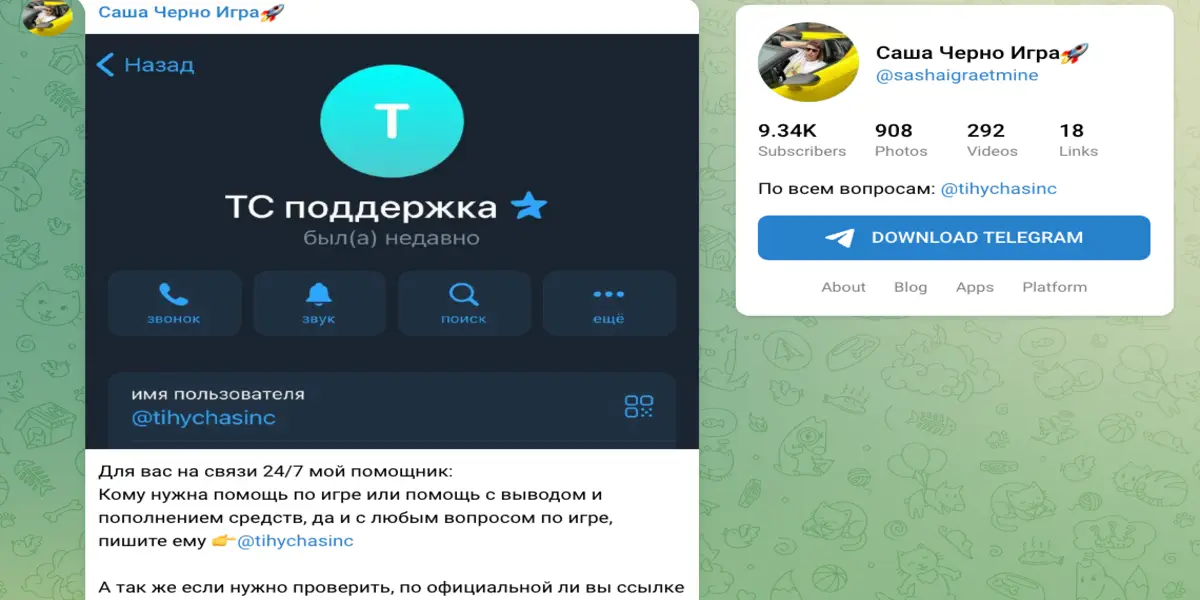 Саша Черно Игра обзор проекта информация о Саша Черно Игра