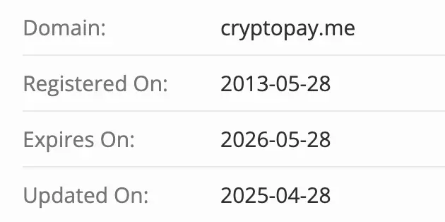 домен Cryptopay Cryptopay домен
