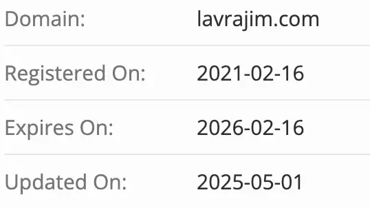 Lavrajim домен домен Lavrajim