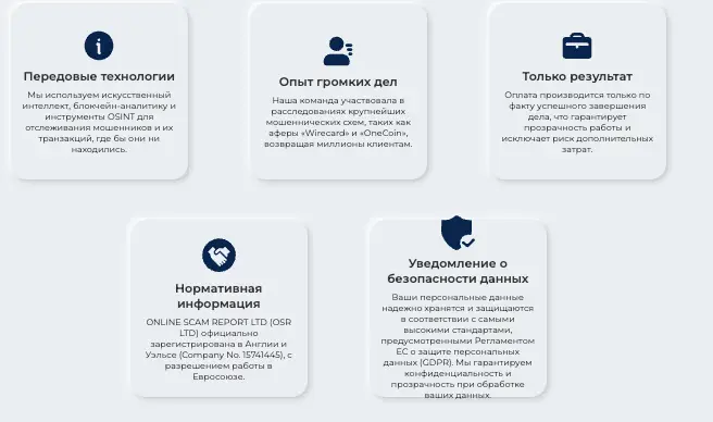 ONLINE SCAM REPORT LTD обзор платформы инфо о платформе ONLINE SCAM REPORT LTD