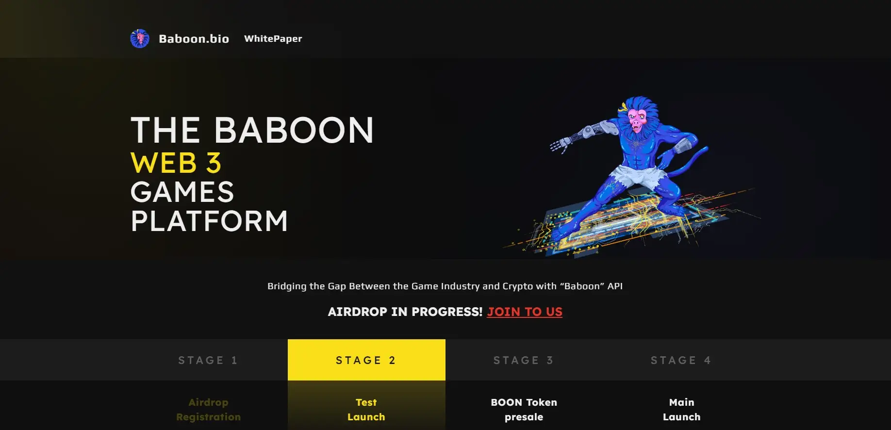 Как вывести токены из криптоигры Baboon