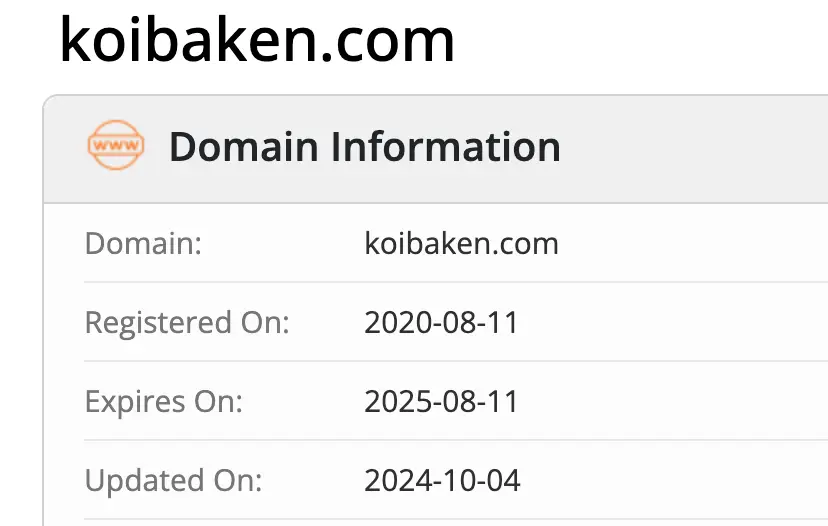 домен Koibaken Koibaken домен