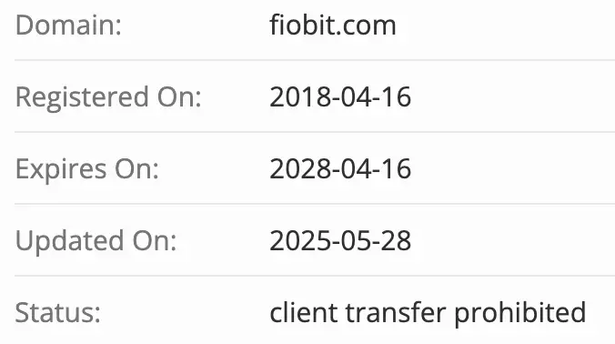 FioBit домен домен FioBit