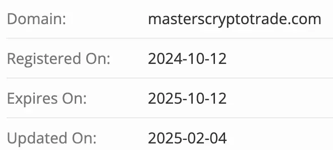 Masters CryptoTrade домен домен Masters CryptoTrade