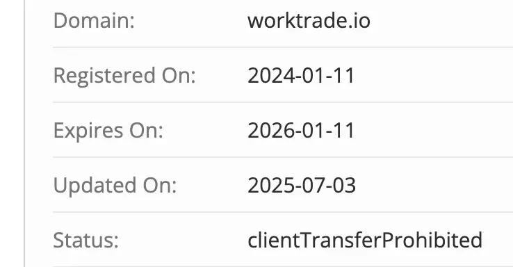 WorkTrade домен домен WorkTrade