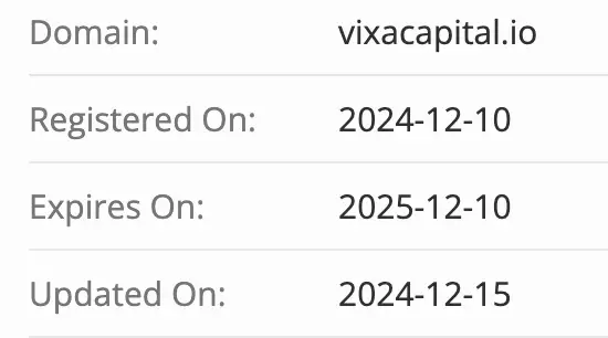 Vixa Capital домен домен Vixa Capital