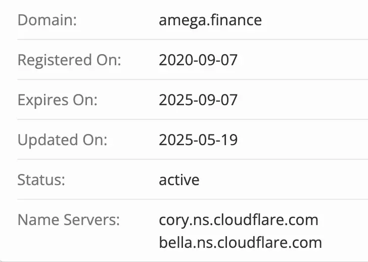 Amega Global Ltd домен домен Amega Global Ltd