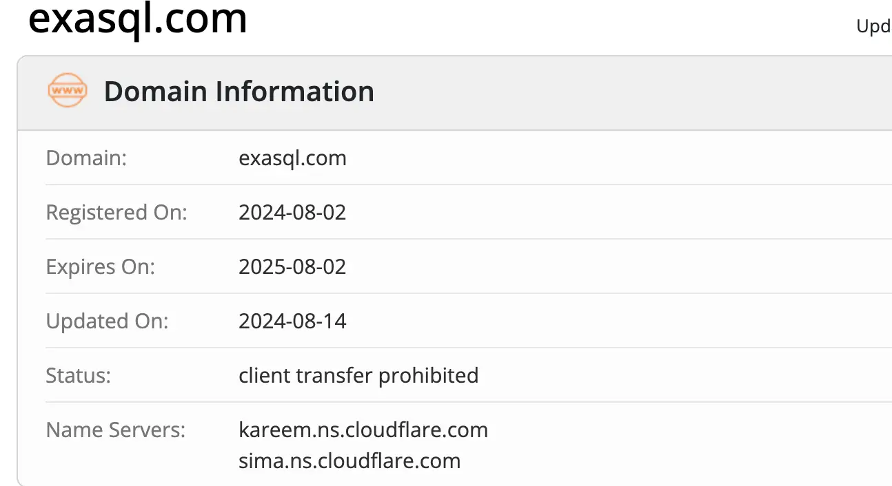 домен Exasql Exasql домен